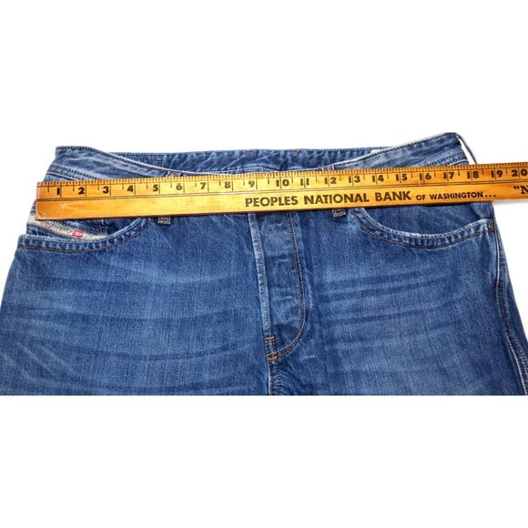 Diesel Ruky Mens Jeans W36 L30 Relaxed Fit Y2K Streetwear Wide Leg - Picture 10 of 12